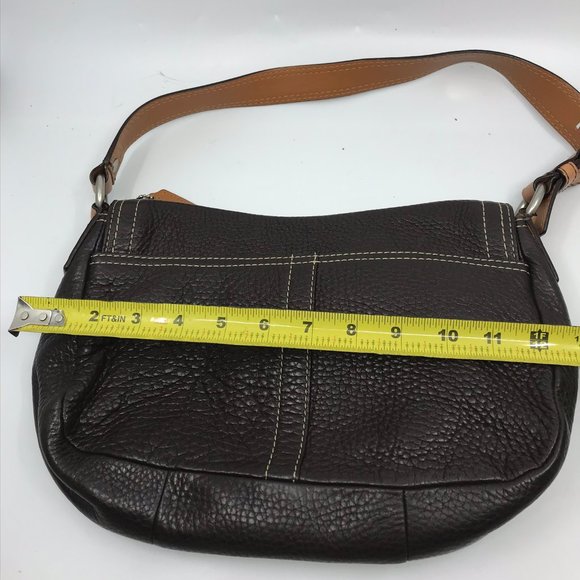 COACH Dark Brown Medium Leather Hobo Bag - Picture 4 of 8